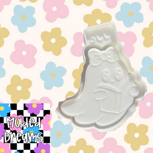 Cute Book Ghost